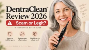 DentraClean Review 2026 scam or legit analysis featuring Dentra Gum Recovery Toothbrush