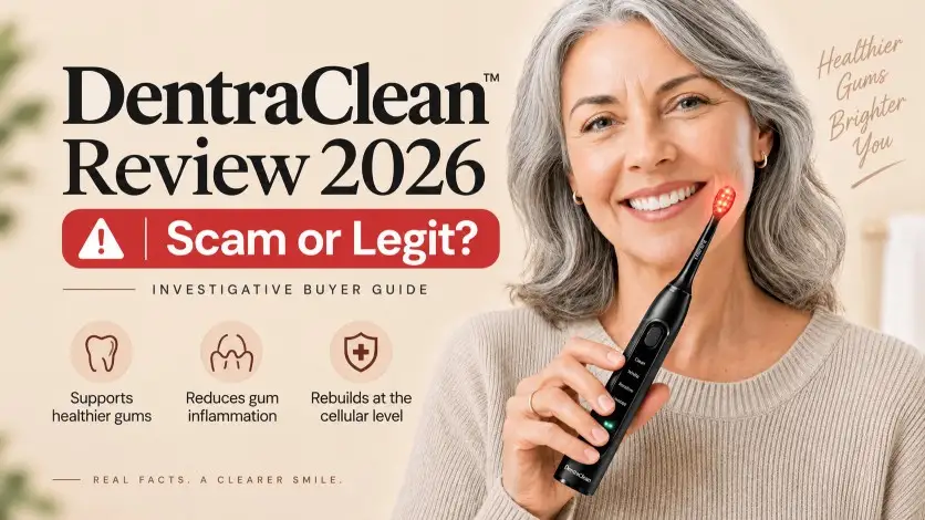 DentraClean Review 2026 scam or legit analysis featuring Dentra Gum Recovery Toothbrush
