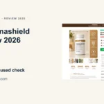 Getcinnashield website or product material beside a ZeroThought review title.
