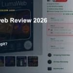Lumaweb website or product material beside a ZeroThought review title.