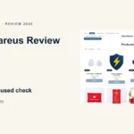 Novacareus website or product material beside a ZeroThought review title.