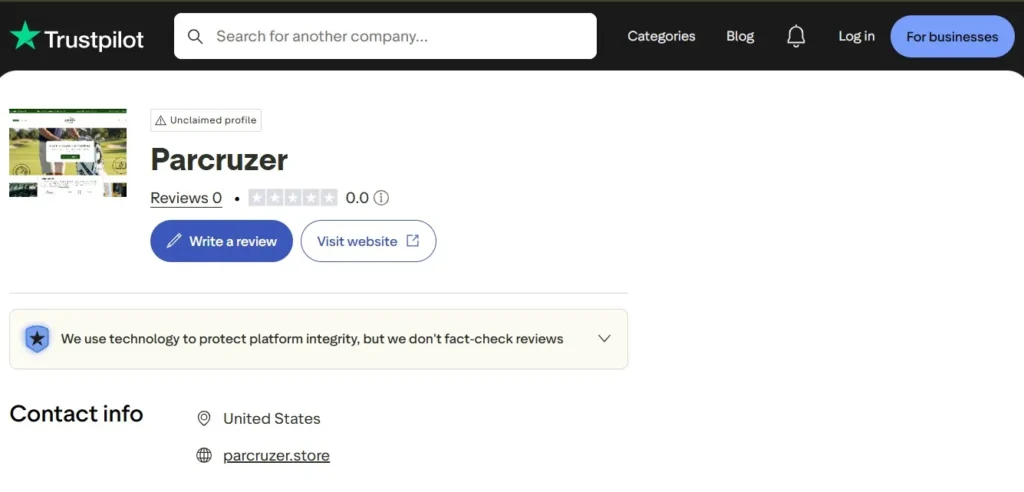 ParCruzer electric golf scooter featured in ParCruzer Store Review 2026 scam or legit investigation