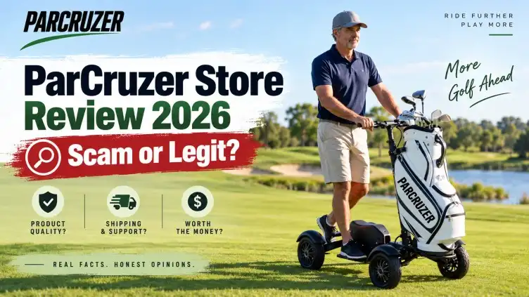 ParCruzer electric golf scooter featured in ParCruzer Store Review 2026 scam or legit investigation
