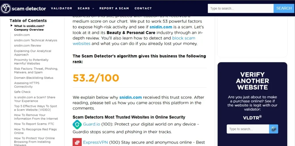 Snidin Review 2026 – Is Snidin legit or risky for online shoppers?