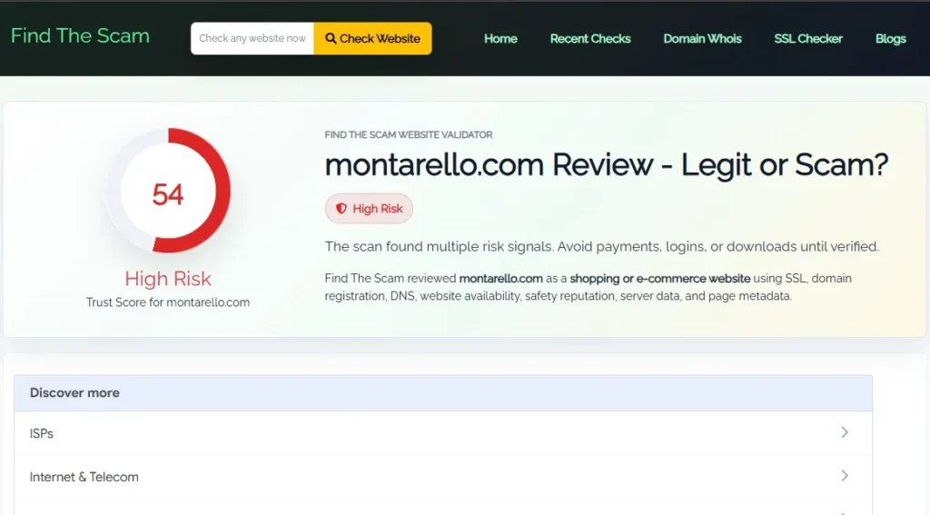 Montarello Review 2026 feature image highlighting scam or legit concerns and buyer risks