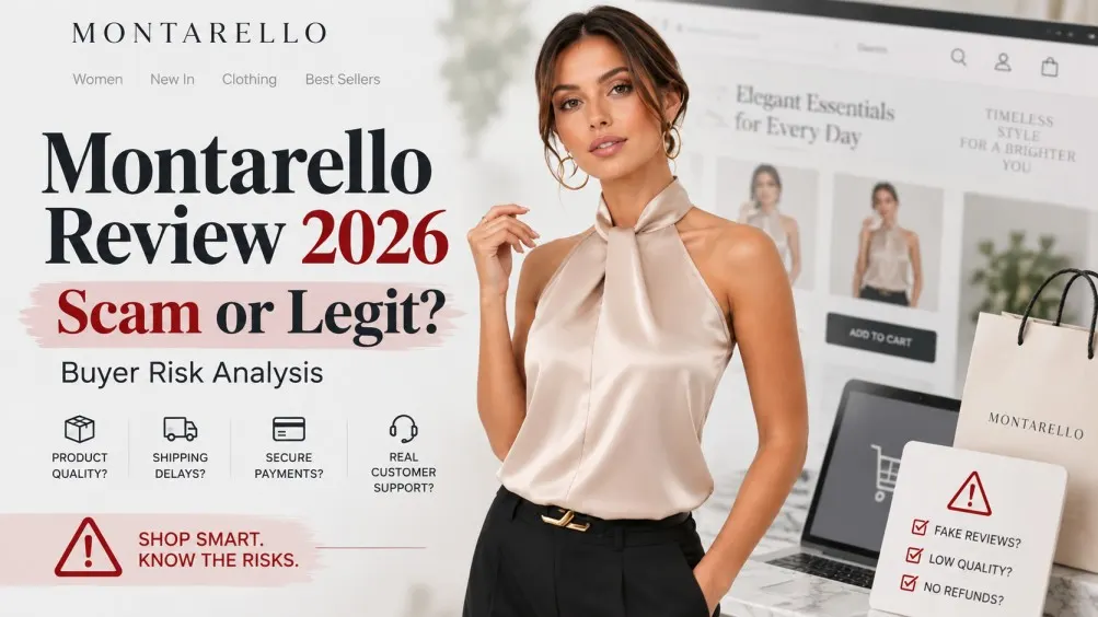 Montarello Review 2026 feature image highlighting scam or legit concerns and buyer risks