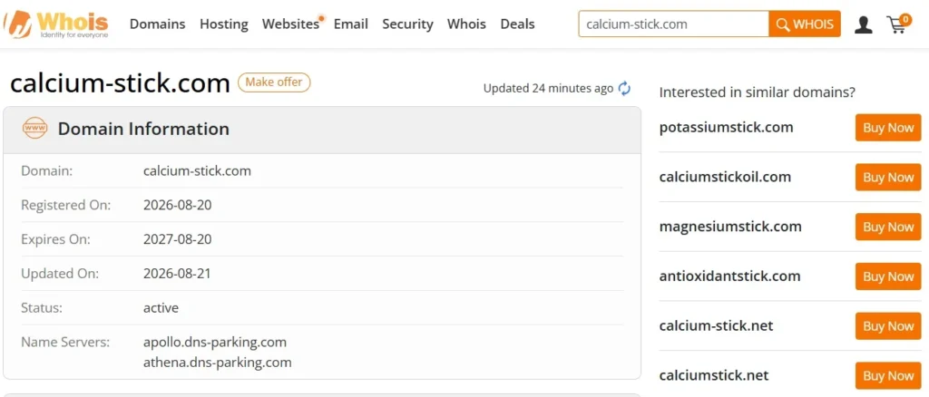 Calcium-Stick Review 2026 featuring Dr. Melasmin Calcium Balm and scam or legit investigation