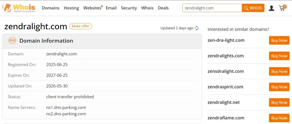 Zendralight Review 2026 showing whether zendralight com is scam or legit