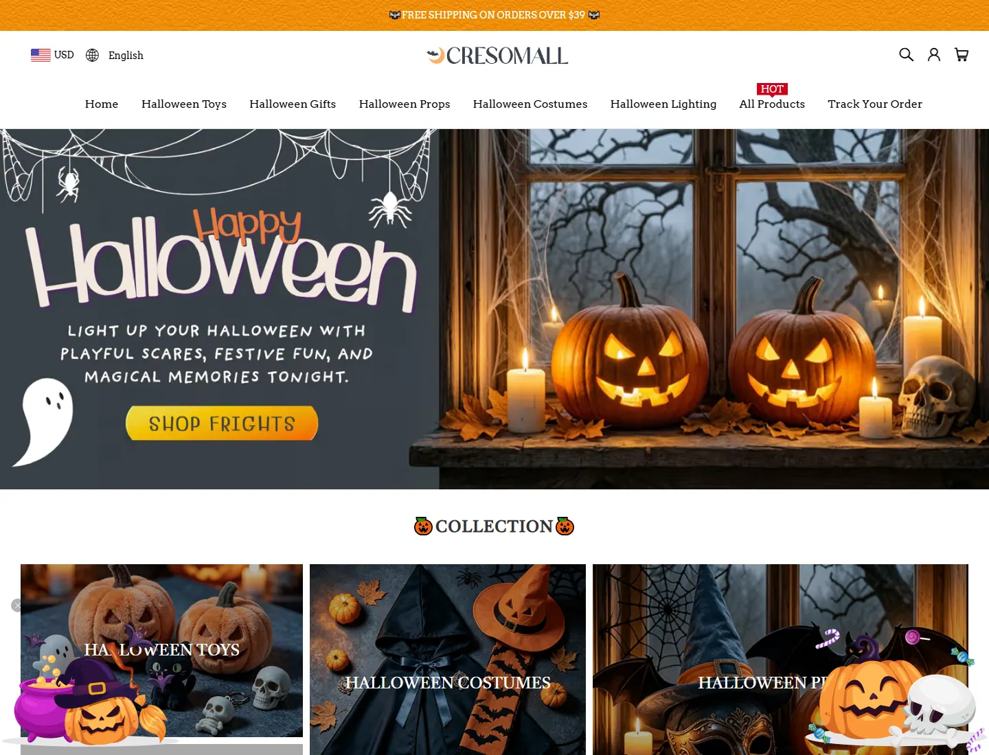 CRESOMALL page captured during the ZeroThought investigation