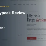 Thejellypeak website or product material beside a ZeroThought review title.