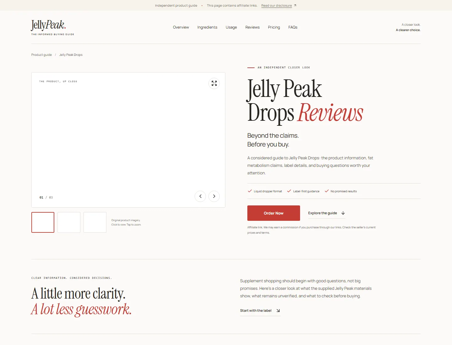 Jelly Peak Drops Reviews Master Site ✴️ Support Fat Metabolism page captured during the ZeroThought investigation